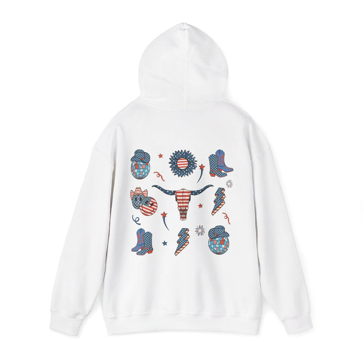 Patriotic Graphic Hoodie - USA Pride Sweatshirt, Unisex Hoodie, Independence Day Gift - Rare Leather Order Now !!