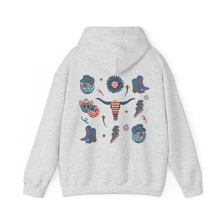 Patriotic Graphic Hoodie - USA Pride Sweatshirt, Unisex Hoodie, Independence Day Gift - Rare Leather Order Now !!