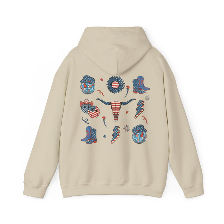 Patriotic Graphic Hoodie - USA Pride Sweatshirt, Unisex Hoodie, Independence Day Gift - Rare Leather Order Now !!