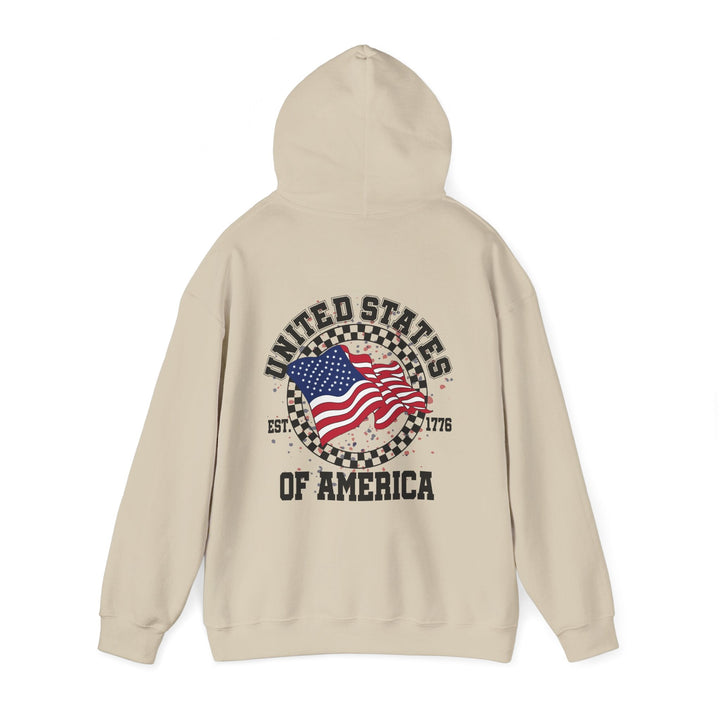 Patriotic Unisex Hoodie - USA Pride Sweatshirt, Cozy Pullover for Independence Day, Casual Wear - Rare Leather Order Now !!