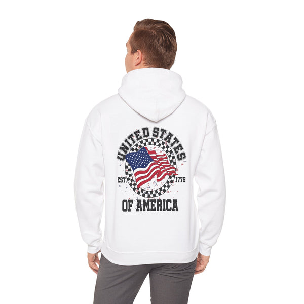 Patriotic Unisex Hoodie - USA Pride Sweatshirt, Cozy Pullover for Independence Day, Casual Wear - Rare Leather Order Now !!