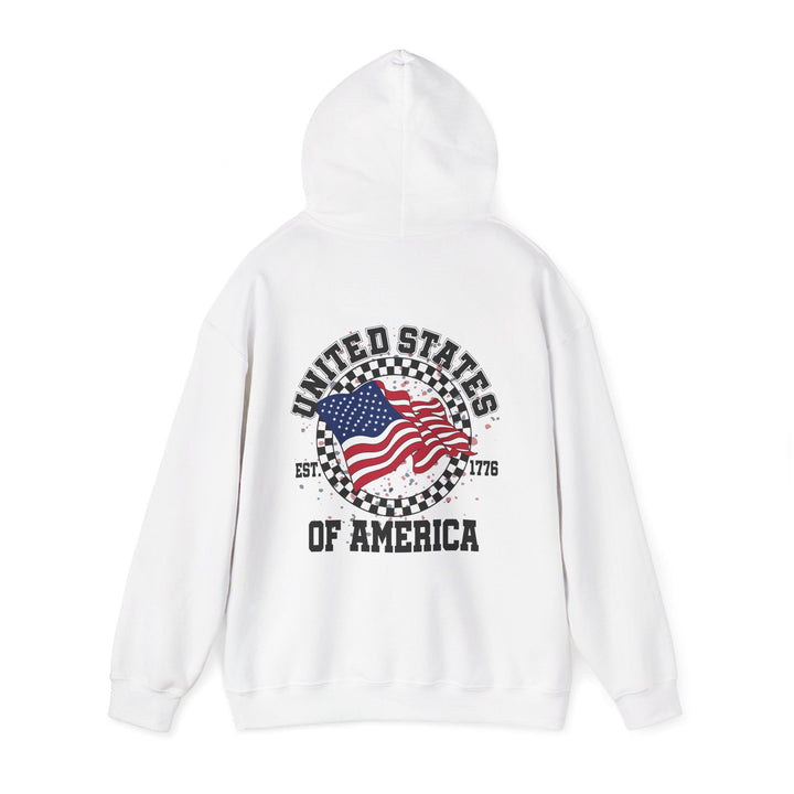 Patriotic Unisex Hoodie - USA Pride Sweatshirt, Cozy Pullover for Independence Day, Casual Wear - Rare Leather Order Now !!