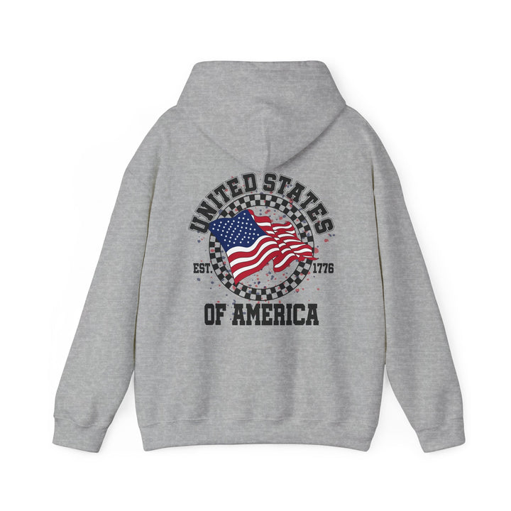 Patriotic Unisex Hoodie - USA Pride Sweatshirt, Cozy Pullover for Independence Day, Casual Wear - Rare Leather Order Now !!