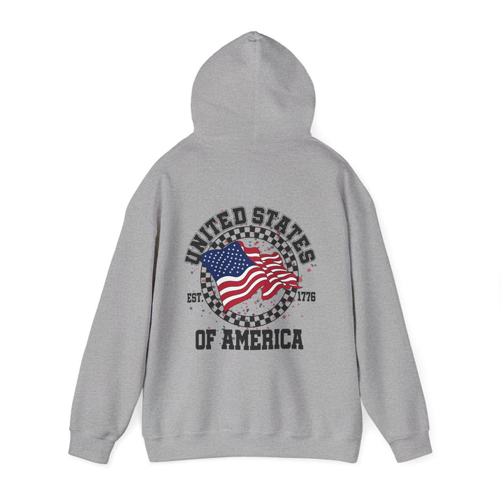 Patriotic Unisex Hoodie - USA Pride Sweatshirt, Cozy Pullover for Independence Day, Casual Wear - Rare Leather Order Now !!