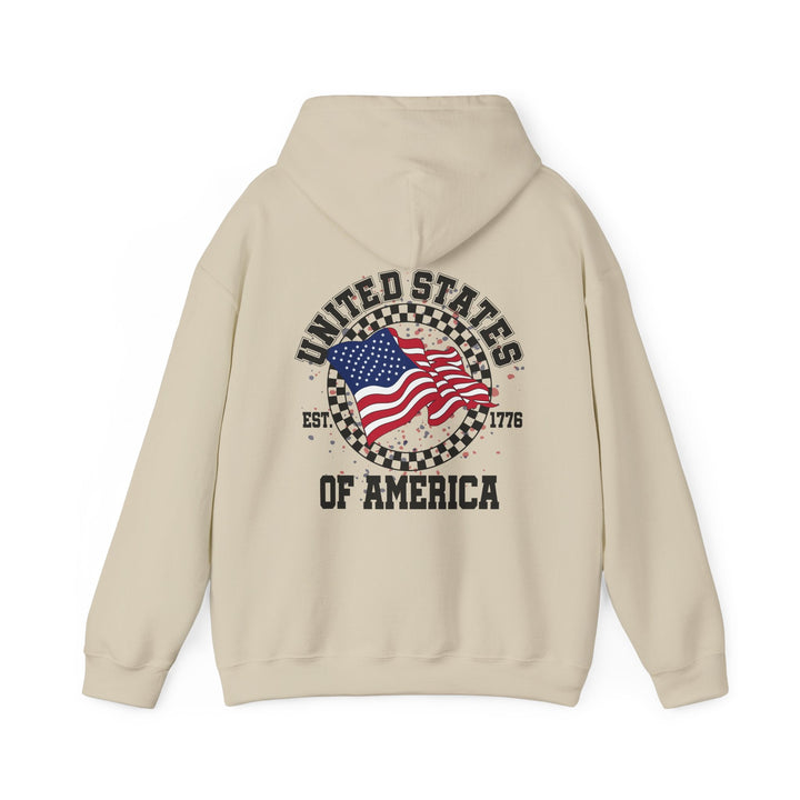 Patriotic Unisex Hoodie - USA Pride Sweatshirt, Cozy Pullover for Independence Day, Casual Wear - Rare Leather Order Now !!