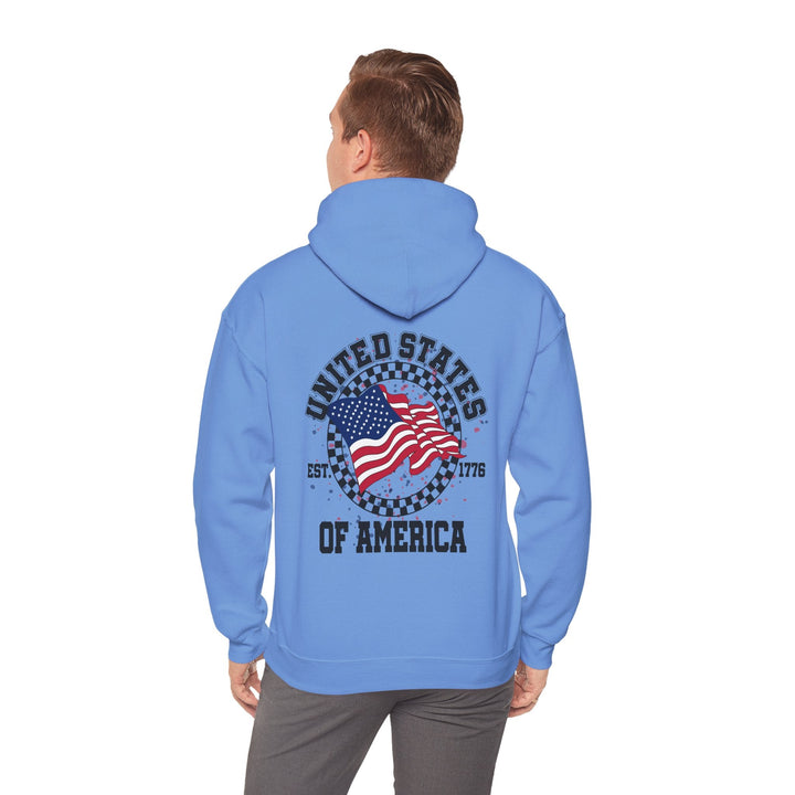 Patriotic Unisex Hoodie - USA Pride Sweatshirt, Cozy Pullover for Independence Day, Casual Wear - Rare Leather Order Now !!