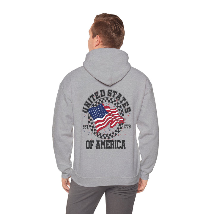 Patriotic Unisex Hoodie - USA Pride Sweatshirt, Cozy Pullover for Independence Day, Casual Wear - Rare Leather Order Now !!