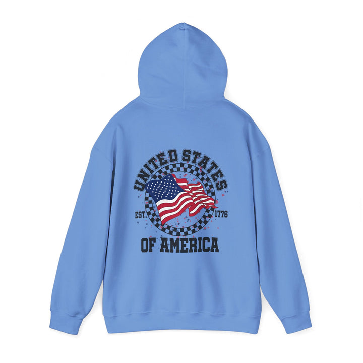 Patriotic Unisex Hoodie - USA Pride Sweatshirt, Cozy Pullover for Independence Day, Casual Wear - Rare Leather Order Now !!
