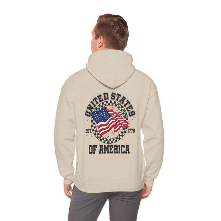 Patriotic Unisex Hoodie - USA Pride Sweatshirt, Cozy Pullover for Independence Day, Casual Wear - Rare Leather Order Now !!