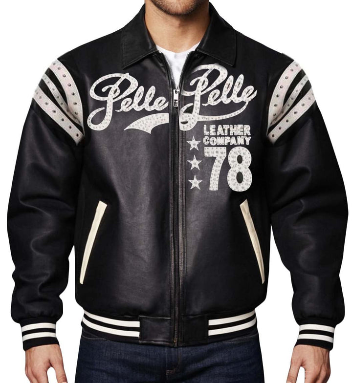 Pelle Pelle 78 Vintage Black Leather Jacket - Rare Leather Order Now !!