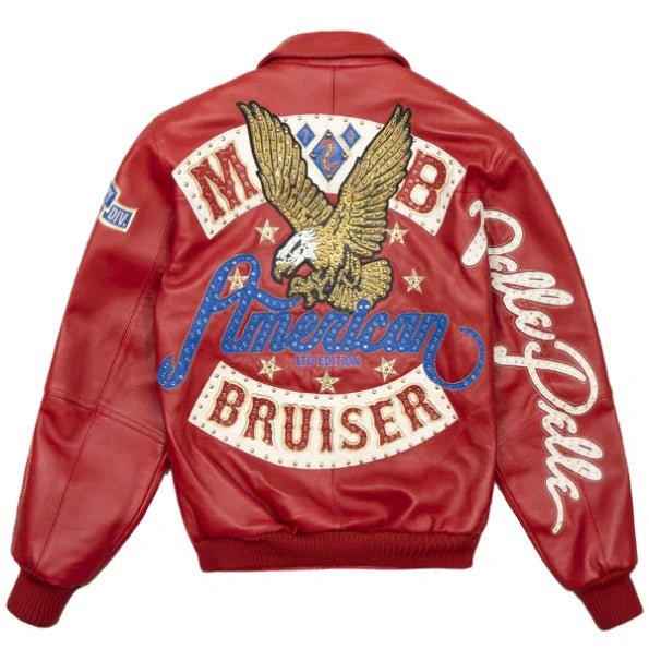 Pelle Pelle American Bruiser Plush Leather Jacket Pelle Pelle - Rare Leather Order Now !!