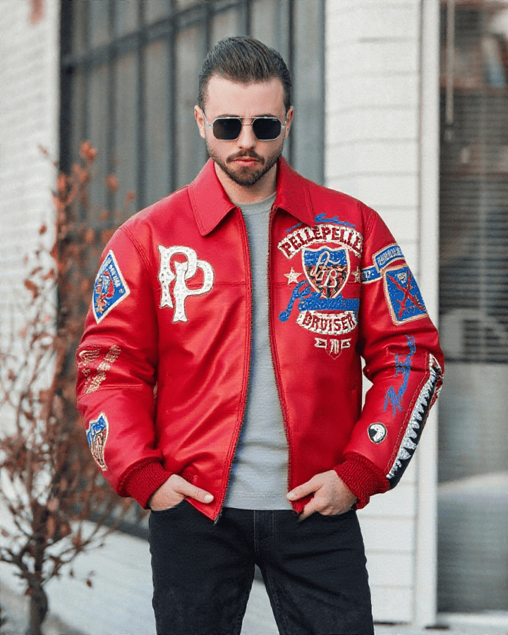 Pelle Pelle American Bruiser Plush Leather Jacket Pelle Pelle - Rare Leather Order Now !!