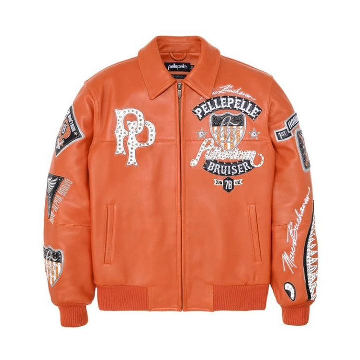 Pelle Pelle American Bruiser Plush Leather Jacket Pelle Pelle - Rare Leather Order Now !!