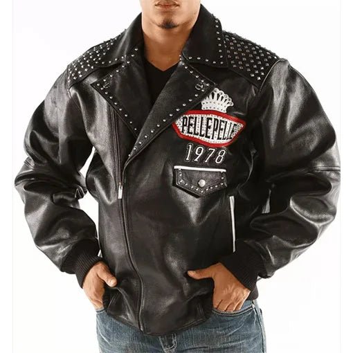 Pelle Pelle Lethal 78 Men’s Black Pure Leather Jacket - Rare Leather Order Now !!