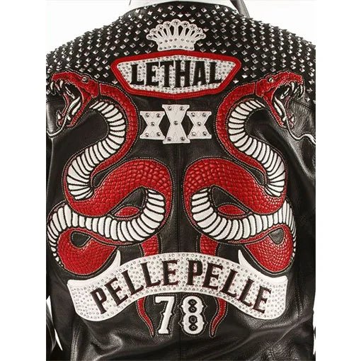 Pelle Pelle Lethal 78 Men’s Black Pure Leather Jacket - Rare Leather Order Now !!