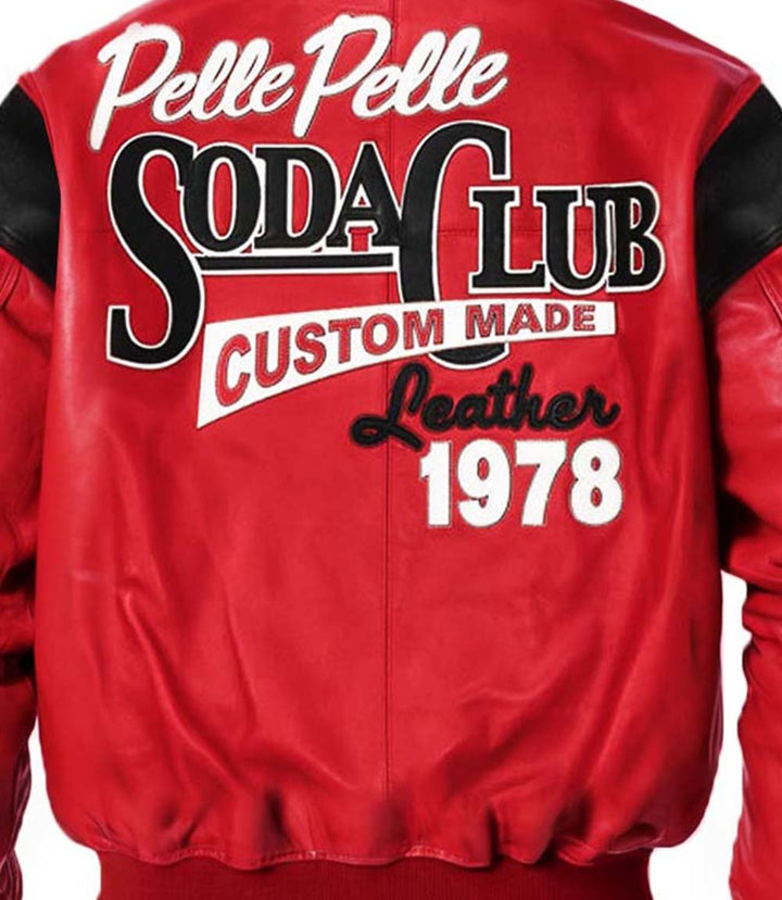 Pelle Pelle Red Soda Club Leather Jacket - Rare Leather Order Now !!