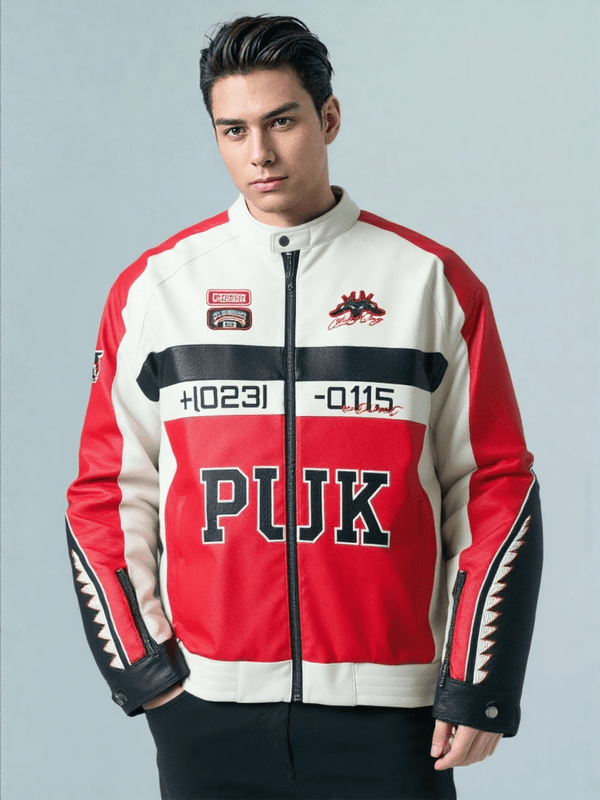 Puk Leather Vintage Racing Jacket - Rare Leather Order Now !!