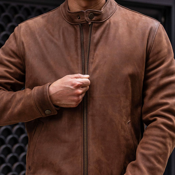 Racer Jacket | Arizona Adobe - Rare Leather