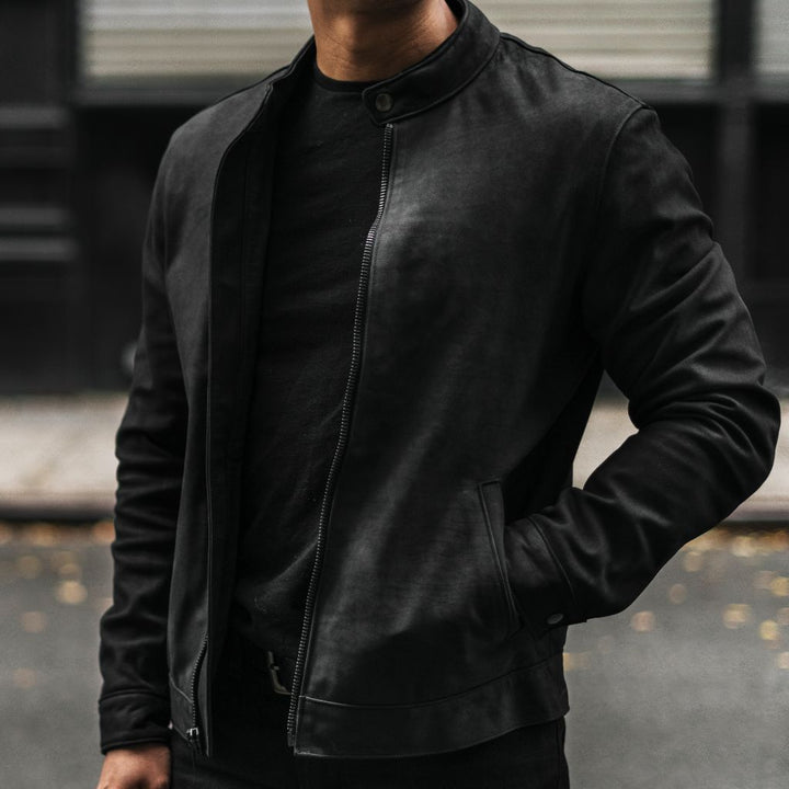 Racer Jacket | Black Matte - Rare Leather