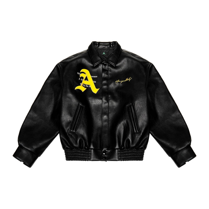 Racing Ferrari Leather Jacket – Black - Rare Leather Order Now !!
