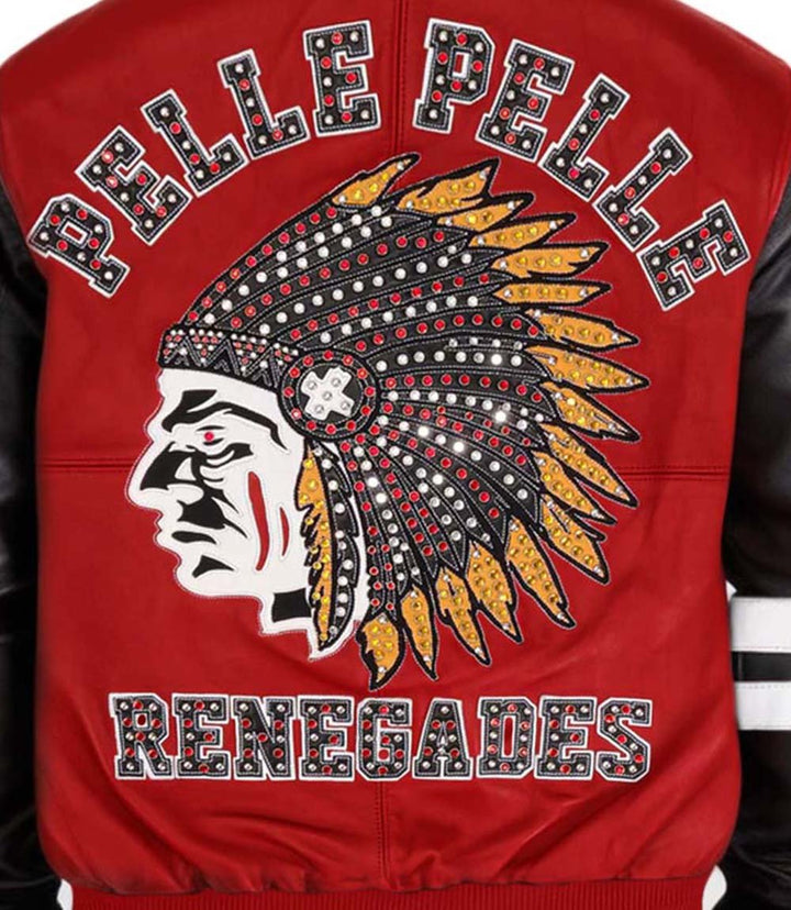 Renegades Red Black Leather Jacket - Rare Leather Order Now !!