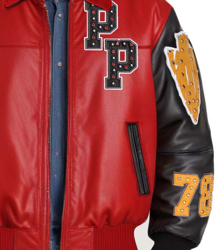 Renegades Red Black Leather Jacket - Rare Leather Order Now !!