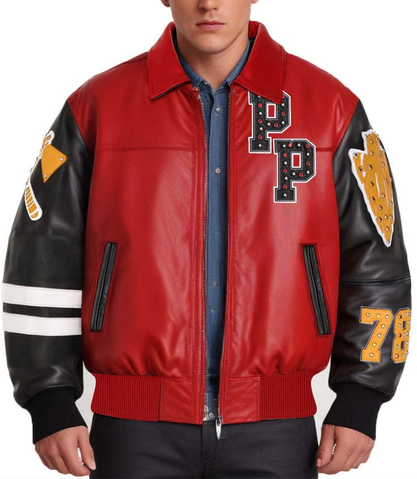 Renegades Red Black Leather Jacket - Rare Leather Order Now !!