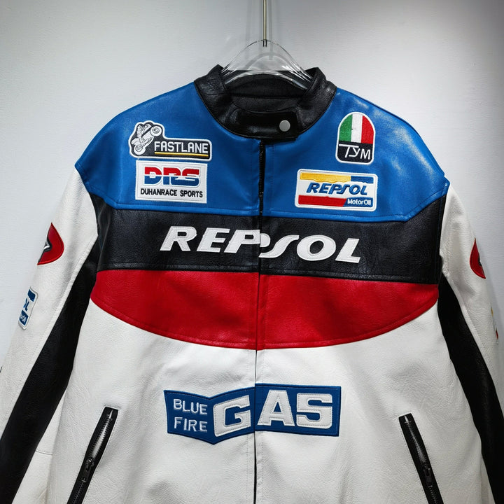 Repsol Leather Vintage Racing Jacket - Rare Leather Order Now !!