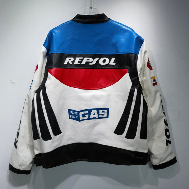 Repsol Leather Vintage Racing Jacket - Rare Leather Order Now !!