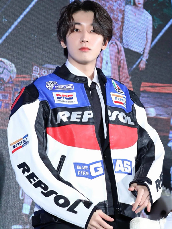Repsol Leather Vintage Racing Jacket - Rare Leather Order Now !!