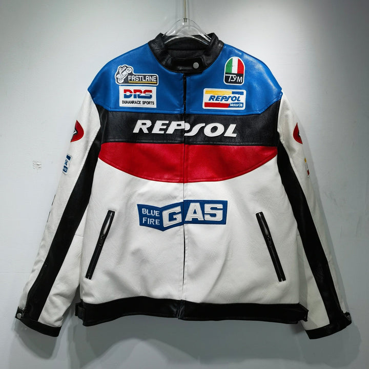 Repsol Leather Vintage Racing Jacket - Rare Leather Order Now !!