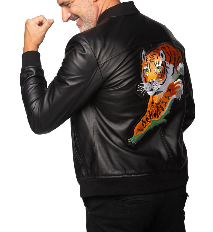 Rocky II Tiger Jacket Leather Jacket - Rare Leather