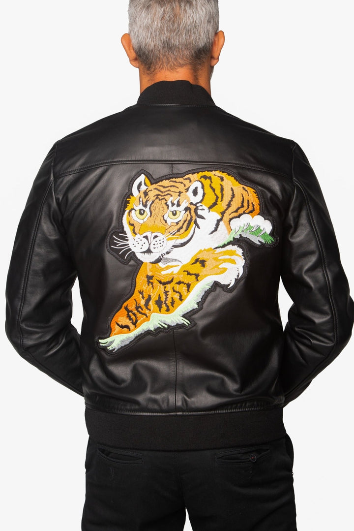 Rocky II Tiger Jacket Leather Jacket - Rare Leather