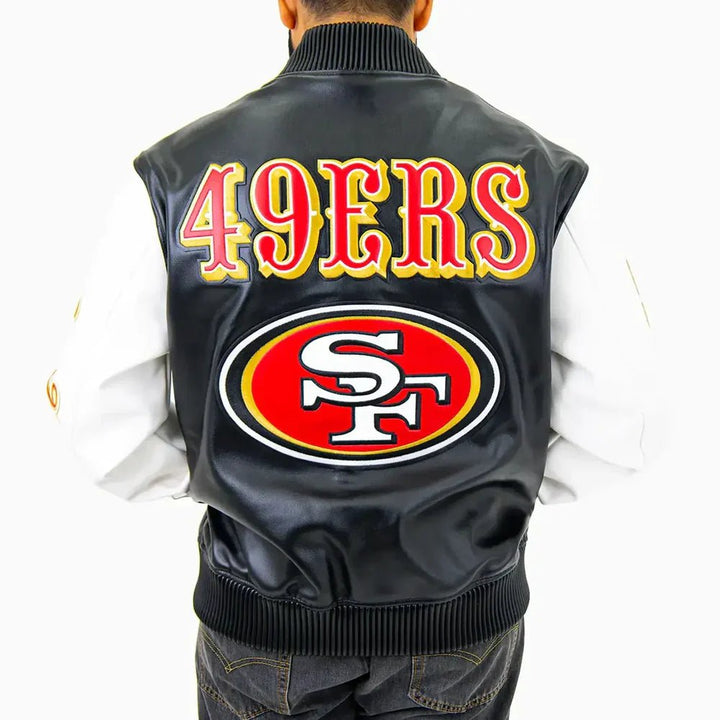 San Francisco 49Ers NFL Signature Leather Varsity Jacket - Rare Leather