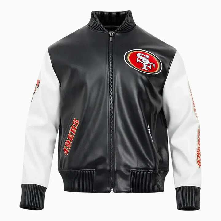 San Francisco 49Ers NFL Signature Leather Varsity Jacket - Rare Leather
