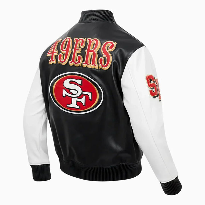 San Francisco 49Ers NFL Signature Leather Varsity Jacket - Rare Leather