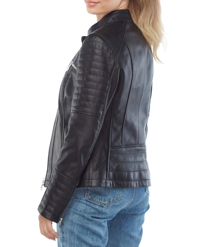 Sarah Archer Women’s Real Black Leather Jacket - Rare Leather