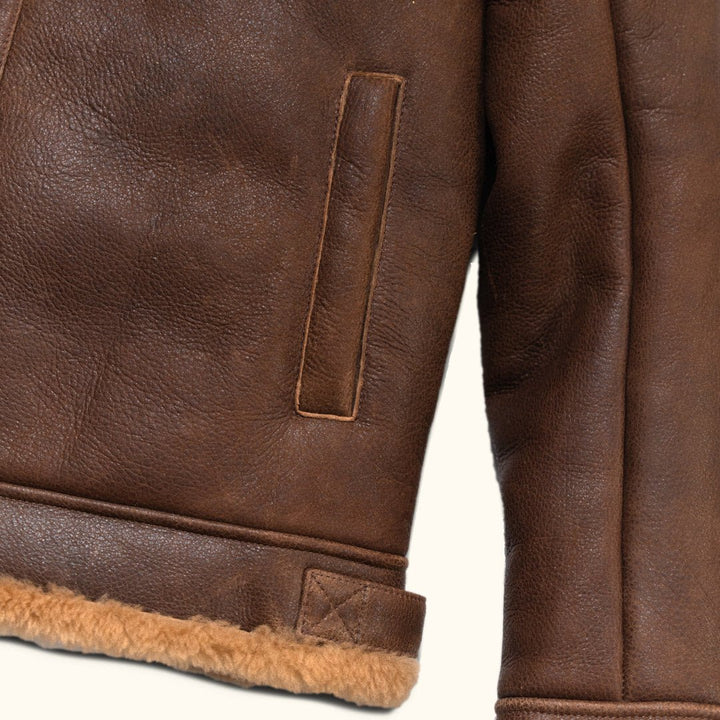Shearling Leather Bomber Jacket - Rare Leather