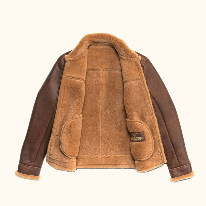 Shearling Leather Bomber Jacket - Rare Leather
