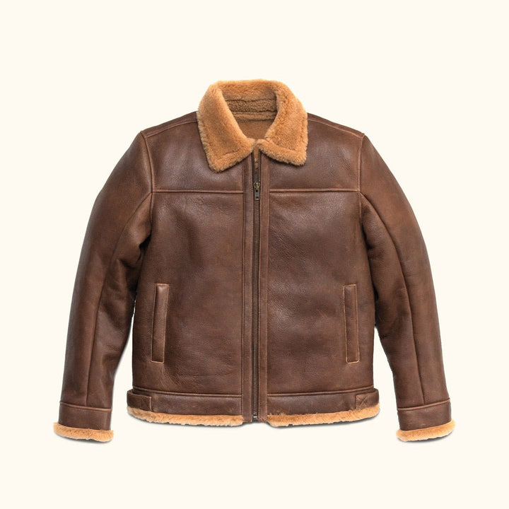 Shearling Leather Bomber Jacket - Rare Leather