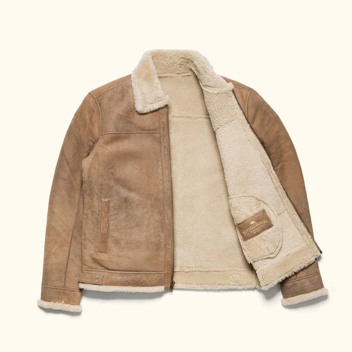 Shearling Leather Bomber Jacket - Rare Leather