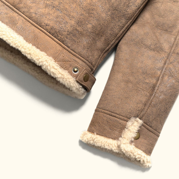 Shearling Leather Bomber Jacket - Rare Leather