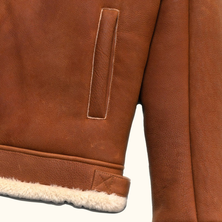 Shearling Leather Bomber Jacket - Rare Leather