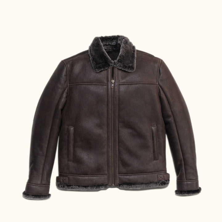 Shearling Leather Bomber Jacket - Rare Leather