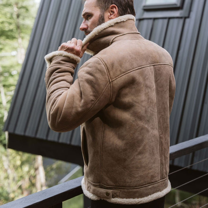Shearling Leather Bomber Jacket - Rare Leather