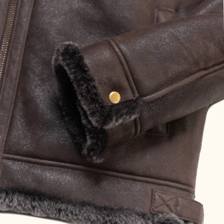 Shearling Leather Bomber Jacket - Rare Leather