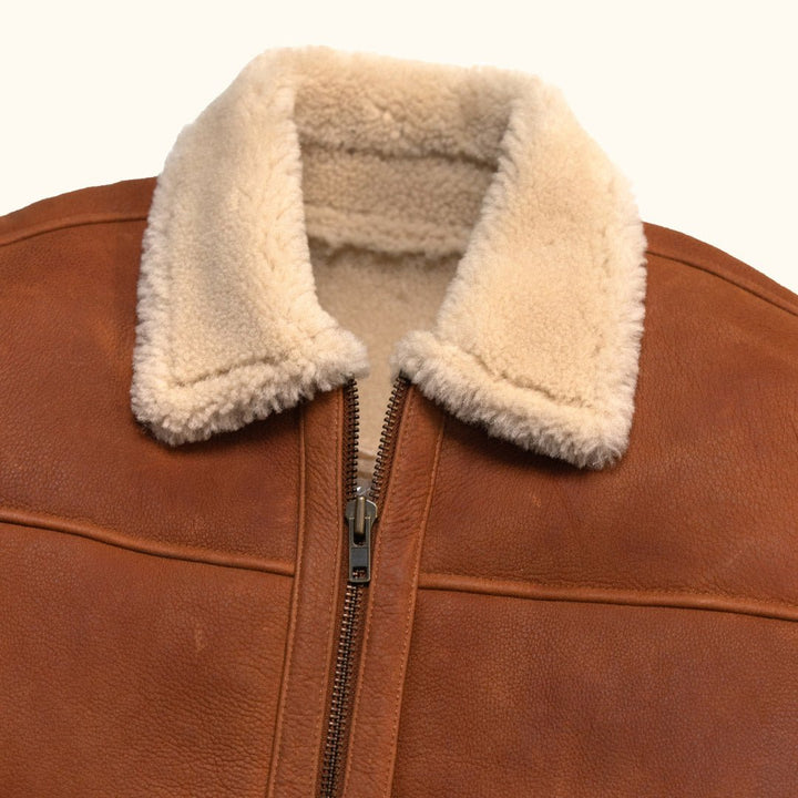 Shearling Leather Bomber Jacket - Rare Leather