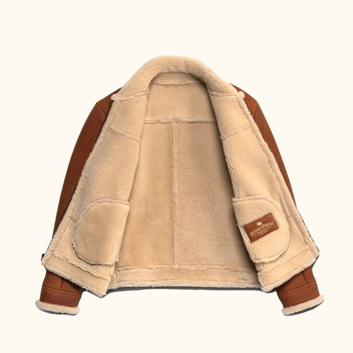 Shearling Leather Bomber Jacket - Rare Leather