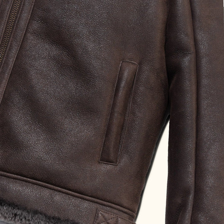 Shearling Leather Bomber Jacket - Rare Leather