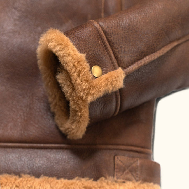 Shearling Leather Bomber Jacket - Rare Leather